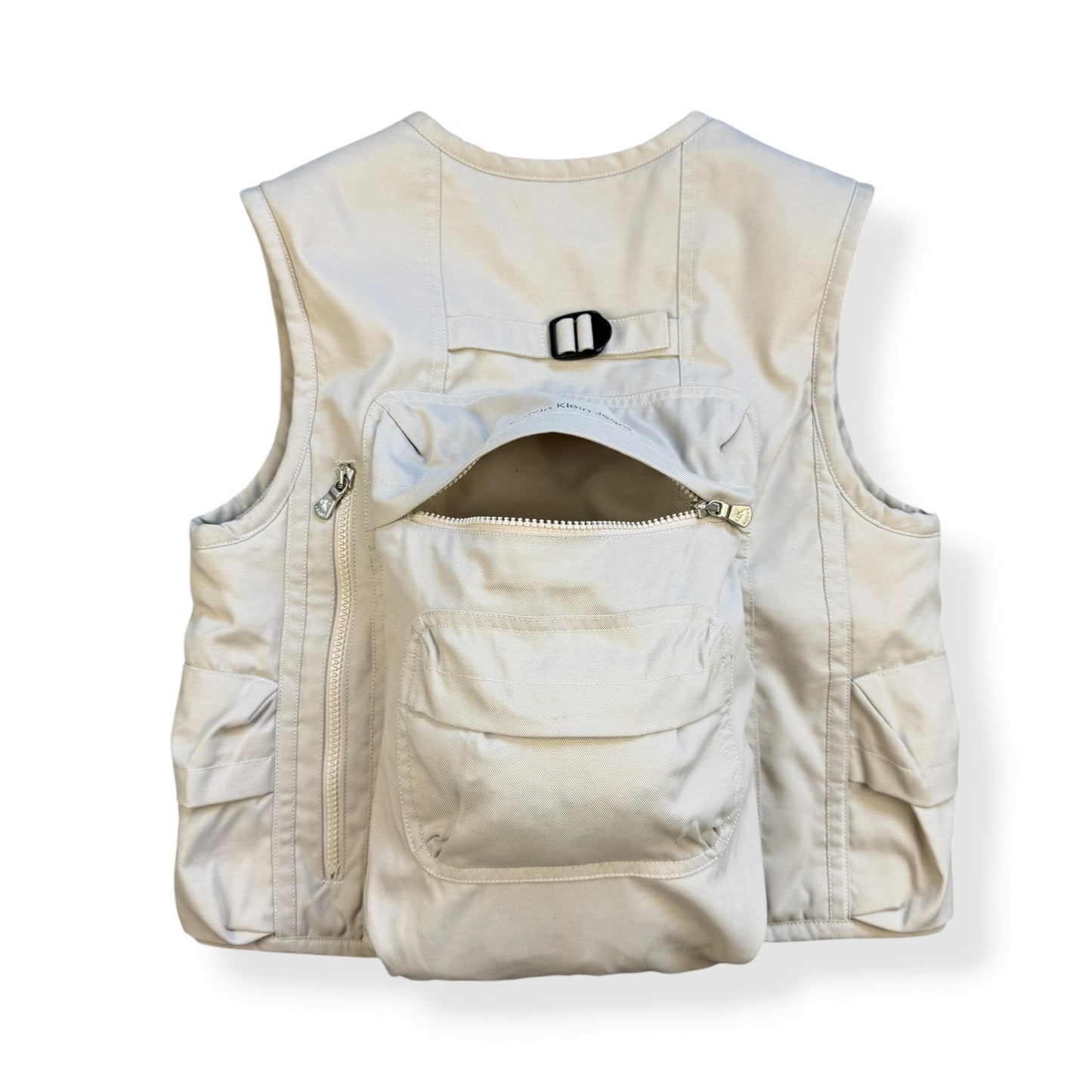2000's Calvin Klein Integrated Backpack Cargo Jacket (XS)