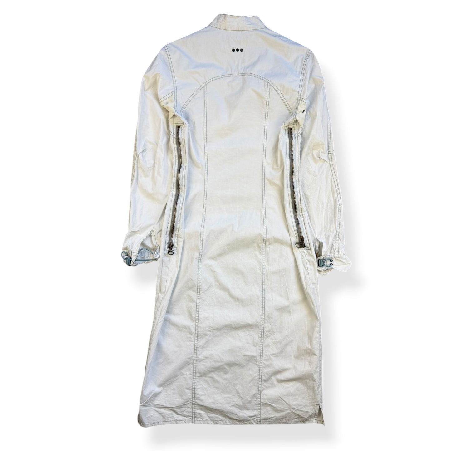 2000's Maharishi Asymmetric Zip Contrast Stitch Dress (L)