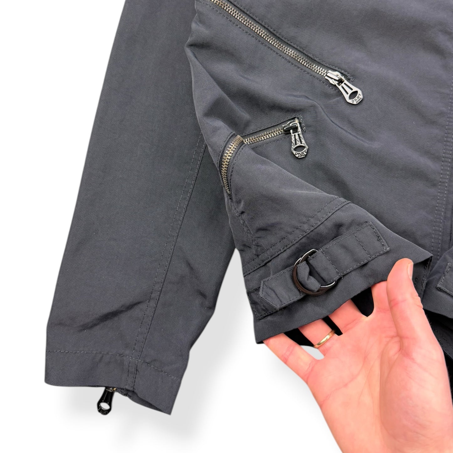 2000's DKNY Multizip Moto Jacket (L)