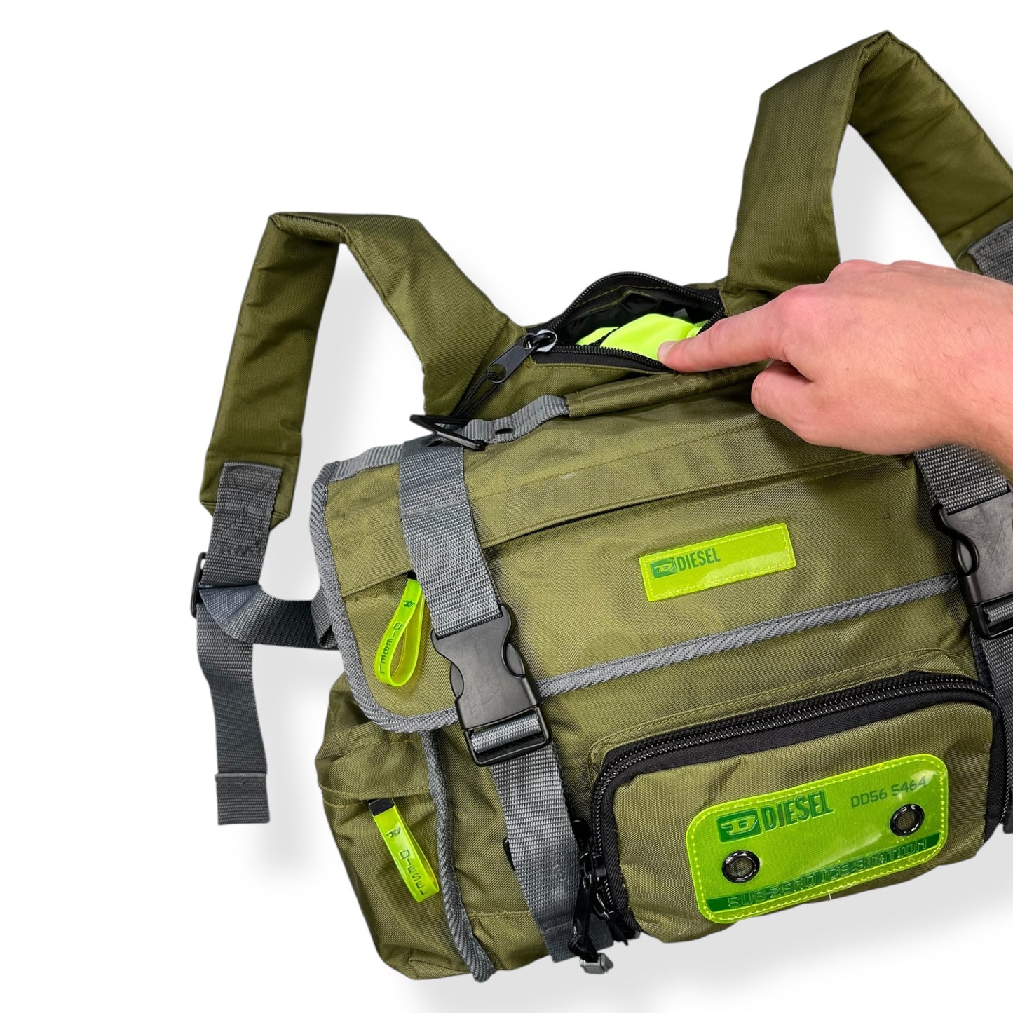 2000's Diesel Cargo Backpack Integrated Hood
