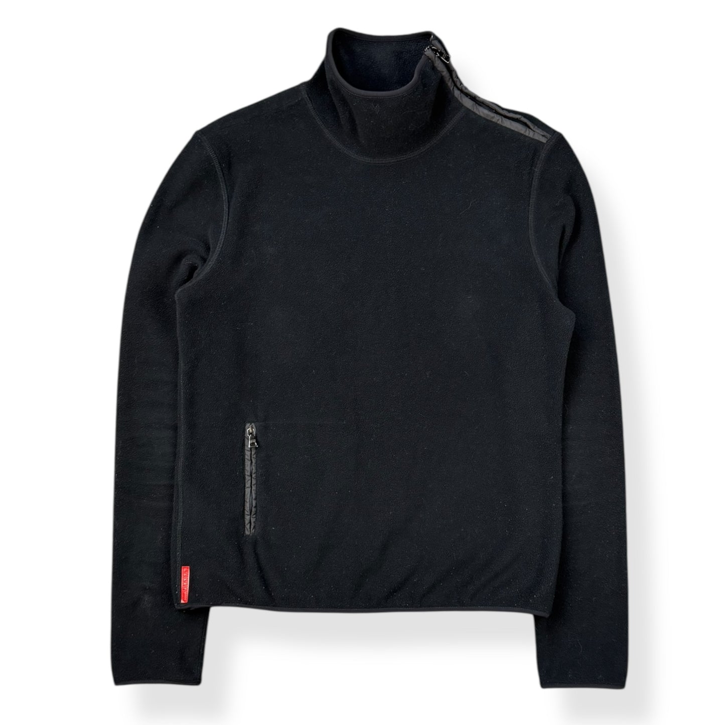 2000's Prada Sport Asymmetric Shoulder Zip Fleece (M)