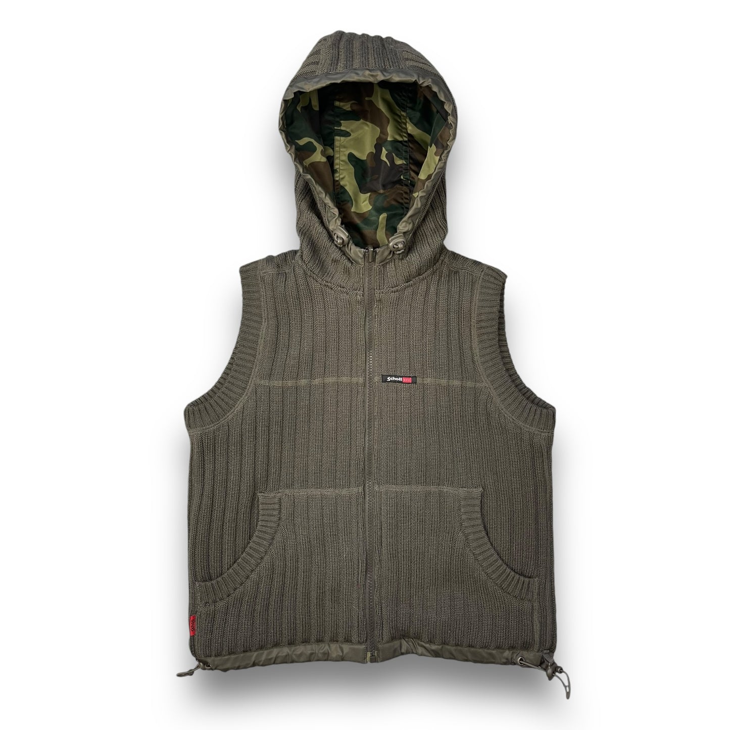 Schott NYC Reversible Hooded Gilet (S)