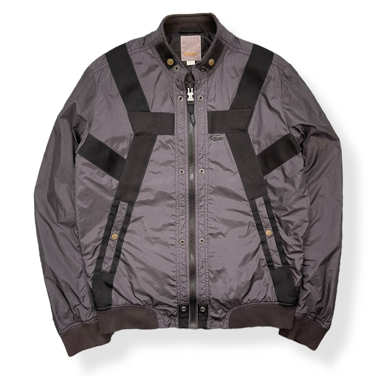 2000's Diesel Nylon Bondage Bomber Jacket (L)