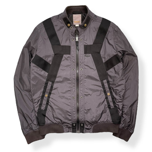 2000's Diesel Nylon Bondage Bomber Jacket (L)