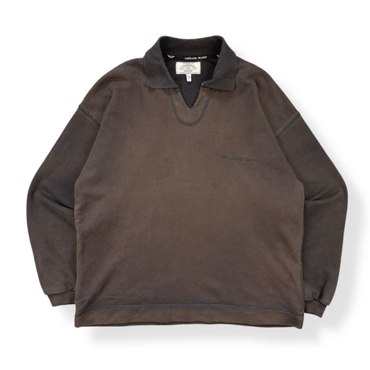 1990's Armani Collared Sweatshirt (M)