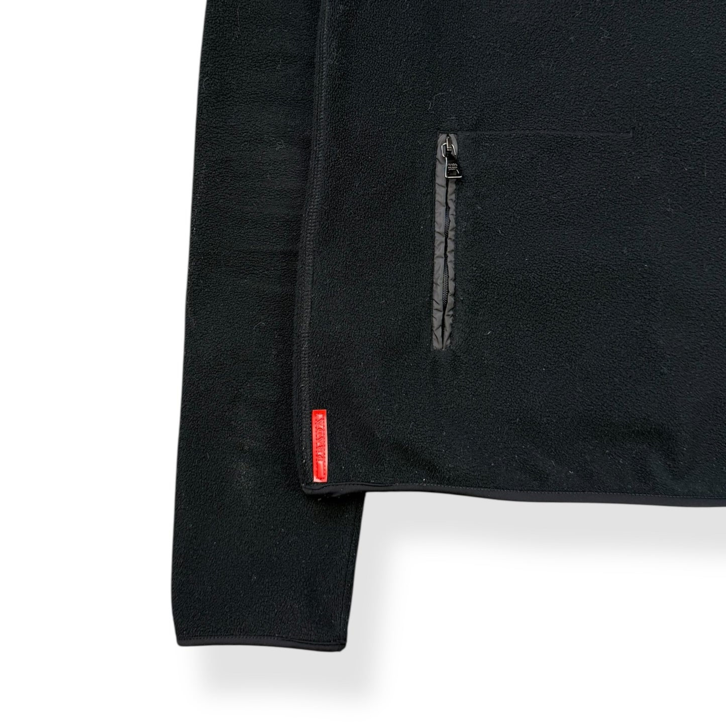2000's Prada Sport Asymmetric Shoulder Zip Fleece (M)