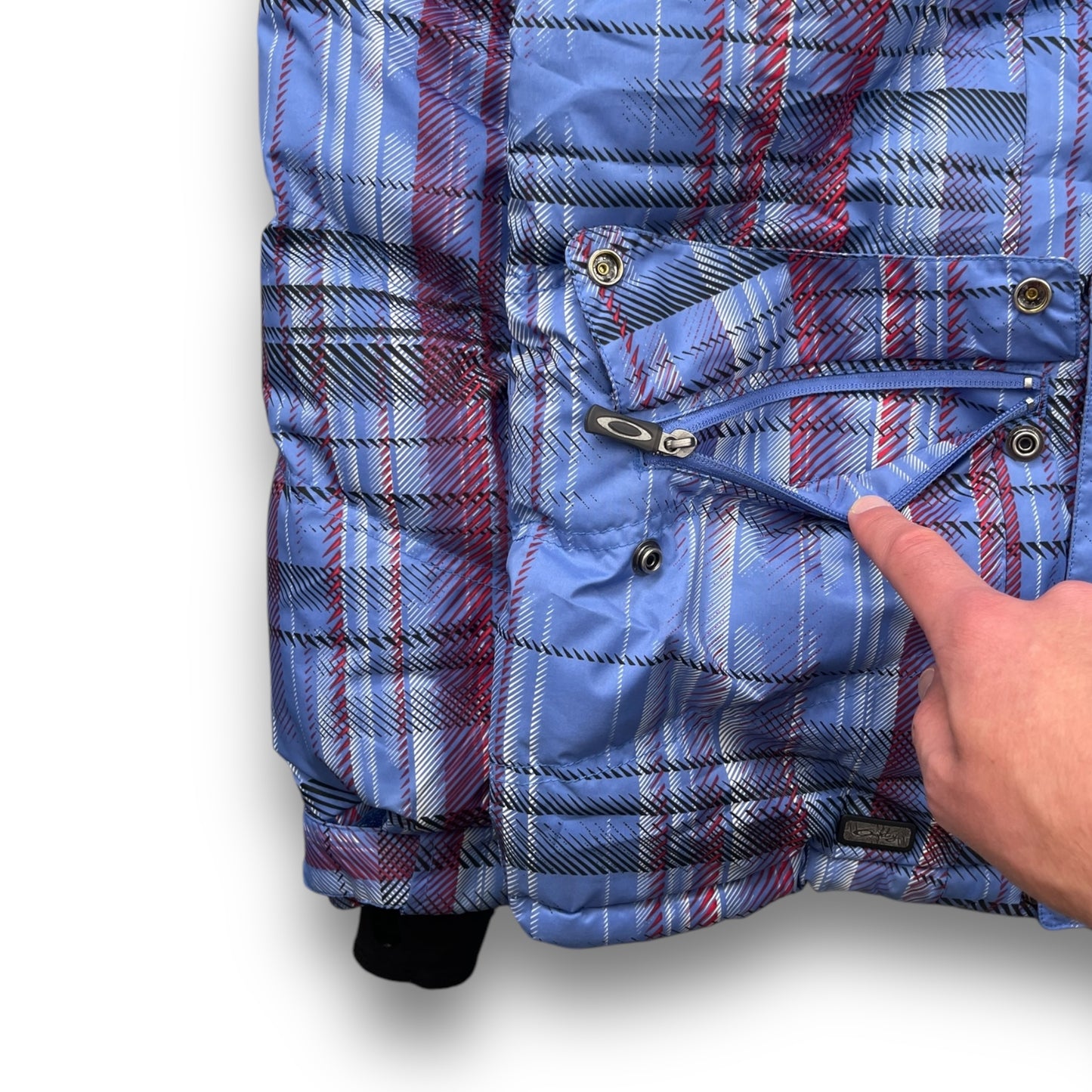 2007 Oakley Plaid Puffer Jacket (M)
