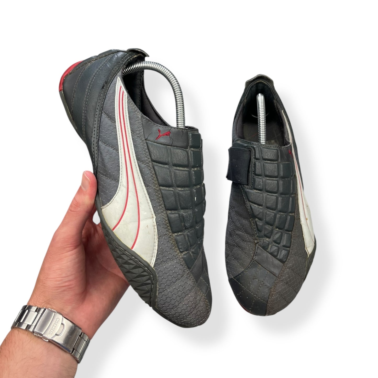 2000's Puma Uke Grey/Red (UK9)