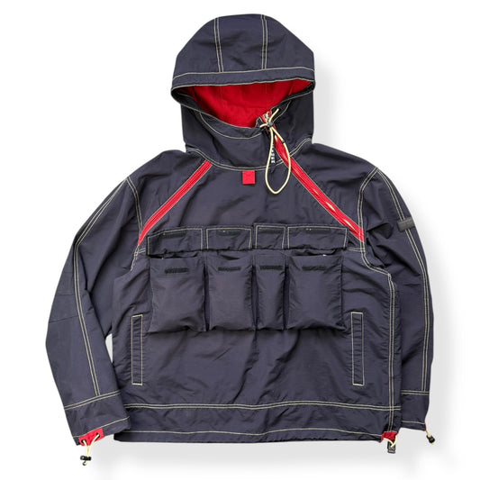 2000's Tommy Hilfiger Asymmetric Cargo Pocket Jacket (L)
