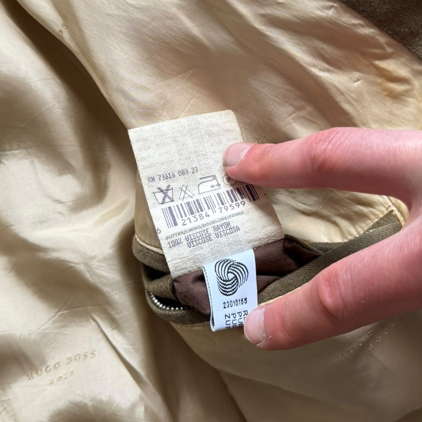 1990's Hugo Boss Loro Piana Cashmere Bomber (L)