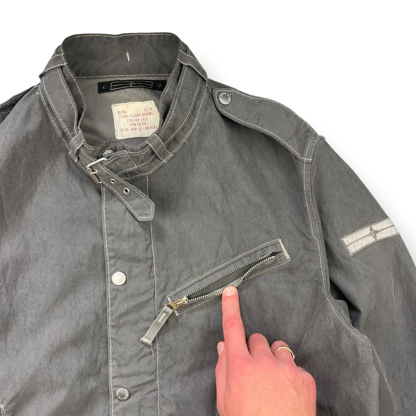 SS2008 Stone Island Denims Flight Jacket (M)