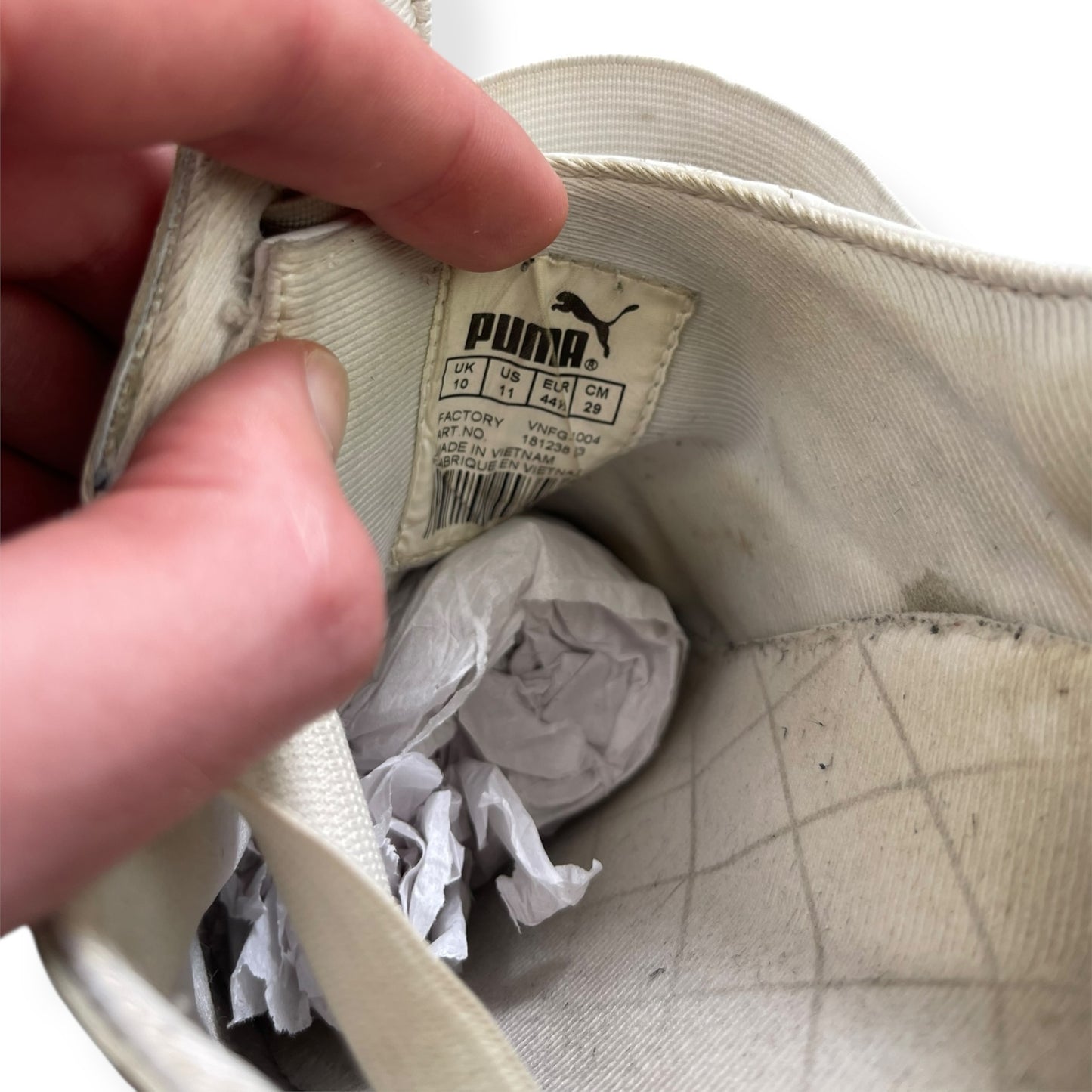 2005 Puma Uke Leather White/Silver (UK10)