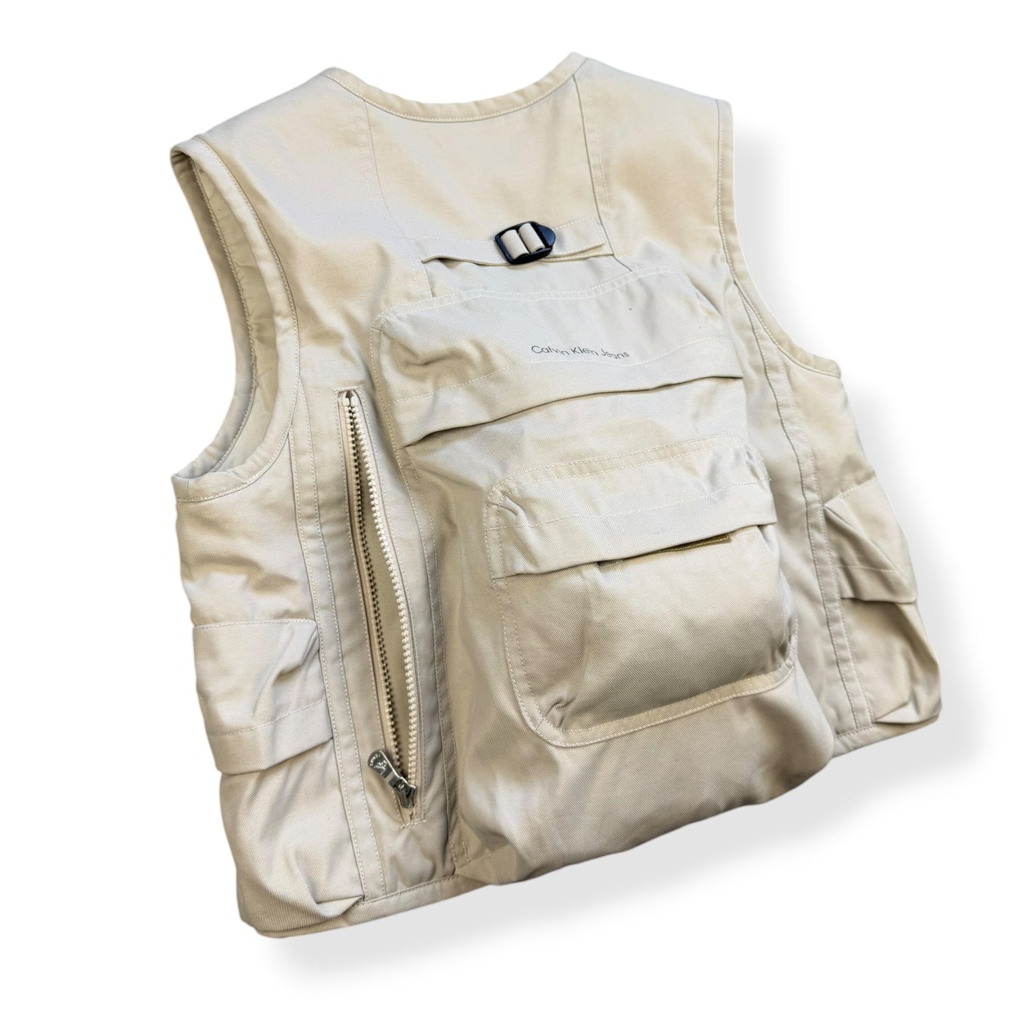2000's Calvin Klein Integrated Backpack Cargo Jacket (XS)