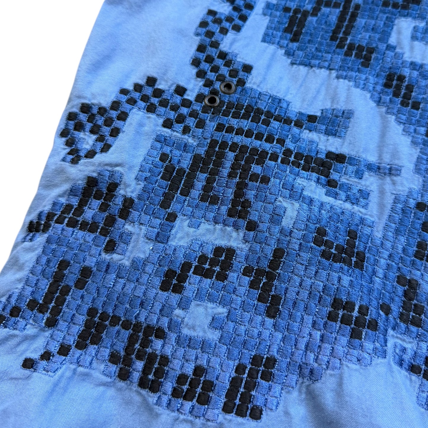 2000's Maharishi Pixelated Dragon Zipped Shirt (L)