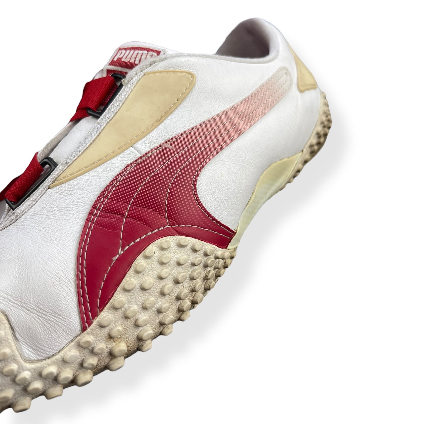 2000's Puma Mostro Leather Fade White/Red (UK10)