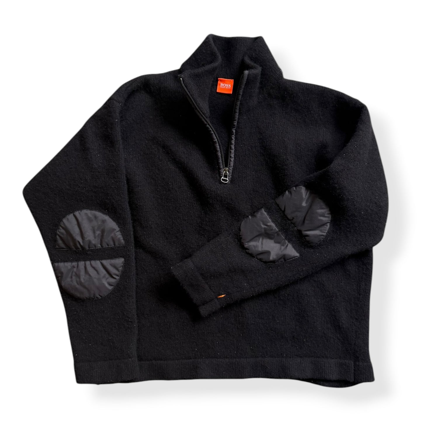 2000's Hugo Boss 'Orange' Padded Elbow 1/4 Zip (S)