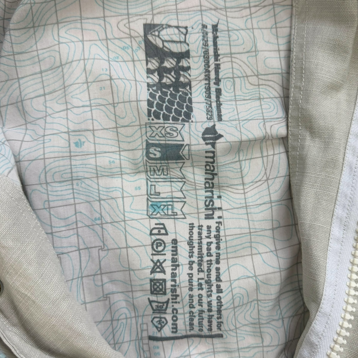 2000's Maharishi Waxed Linen Embroidered Jacket (L)