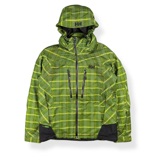 2000's Helly Hansen Plaid Asymmetric Zip Jacket (L)