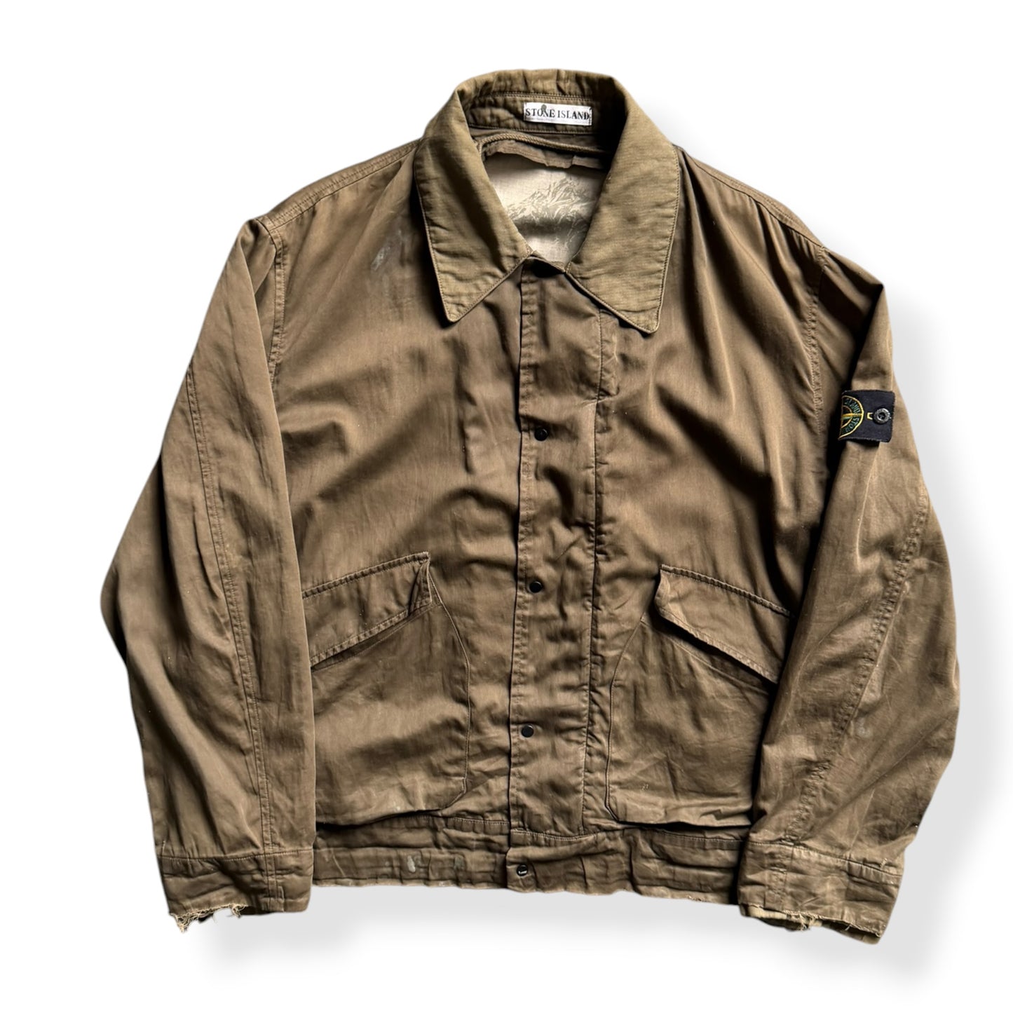 AW2001 Stone Island Raso Gommato Jacket (L)