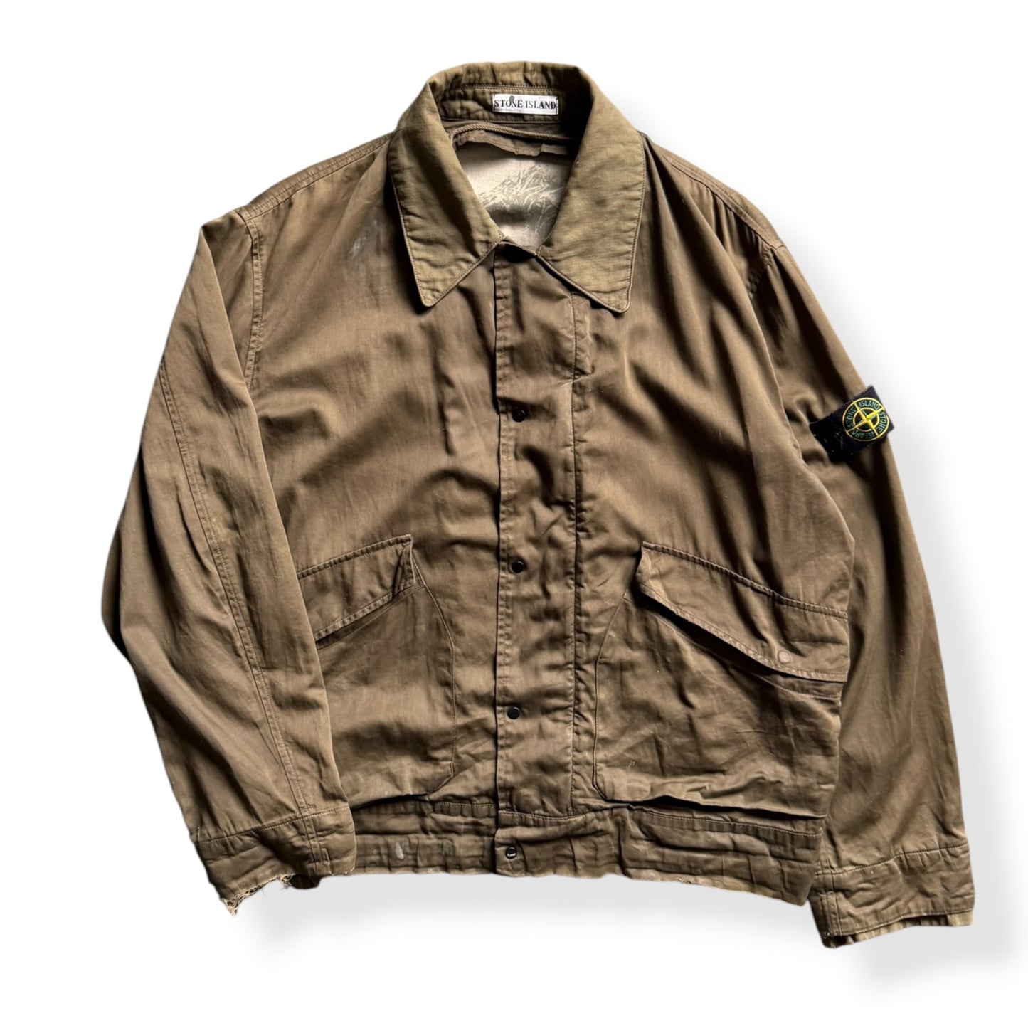 AW2001 Stone Island Raso Gommato Jacket (L)