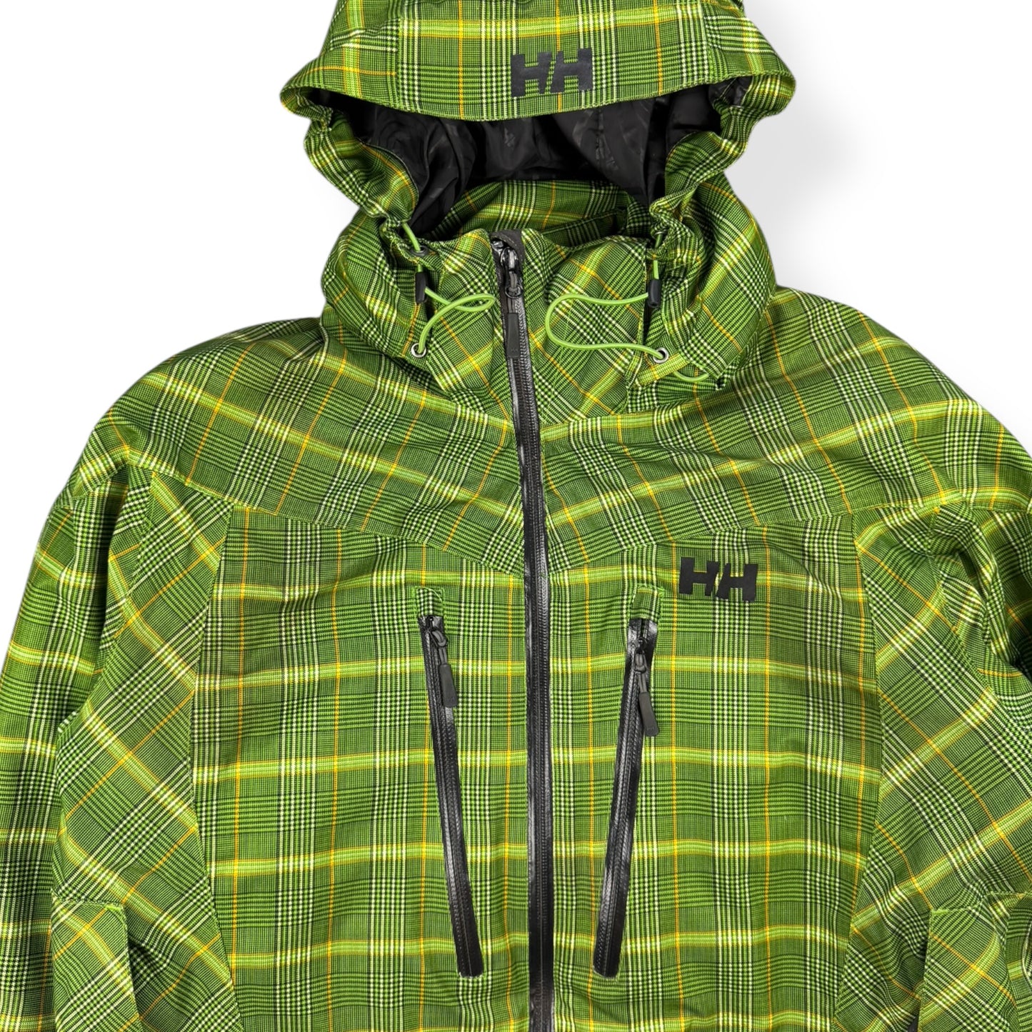 2000's Helly Hansen Plaid Asymmetric Zip Jacket (L)