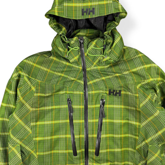 2000's Helly Hansen Plaid Asymmetric Zip Jacket (L)
