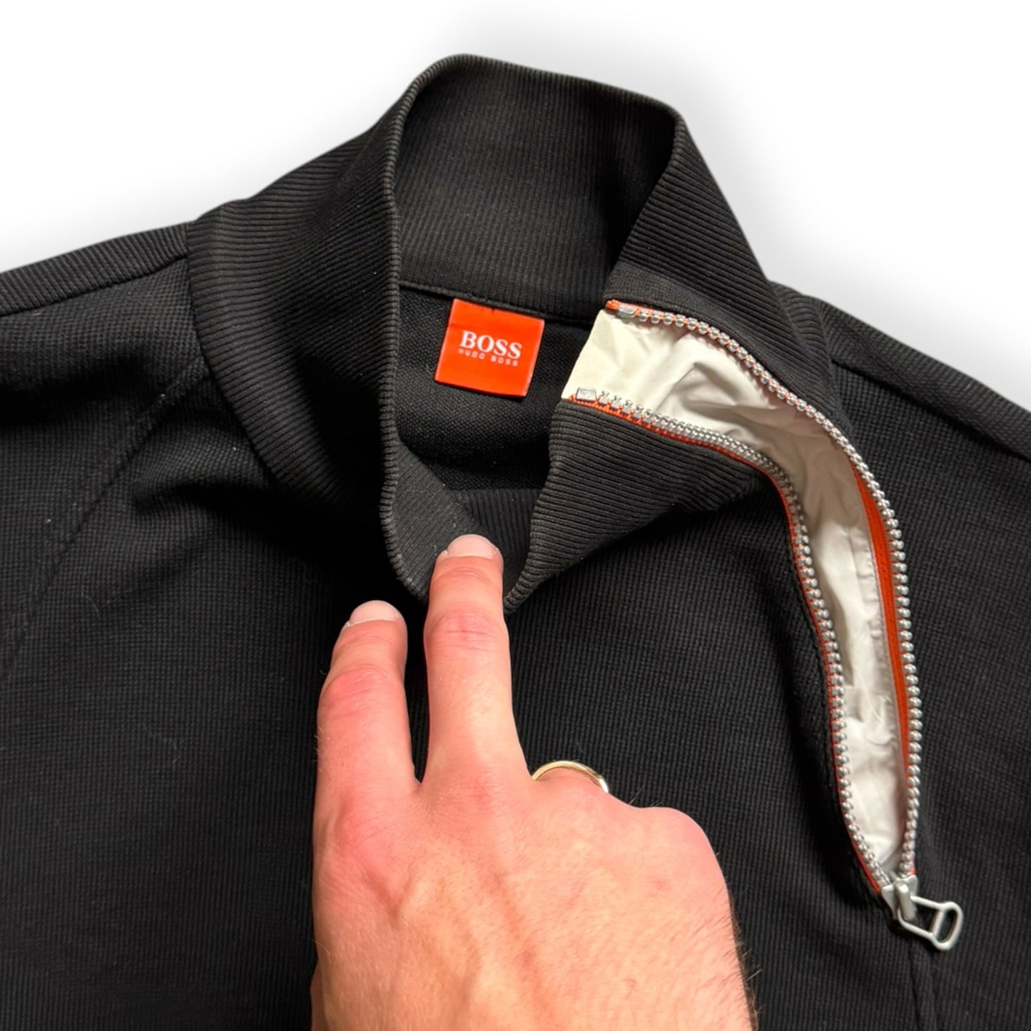 2000's Hugo Boss 'Orange' Asymmetric 1/4 Zip (M)