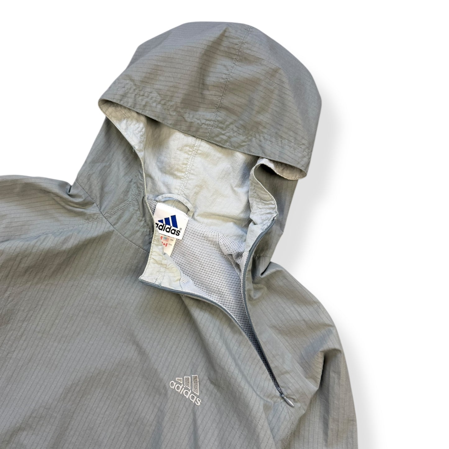 2001 Adidas Asymmetric Microgrid Shoulder Zip Jacket (L)