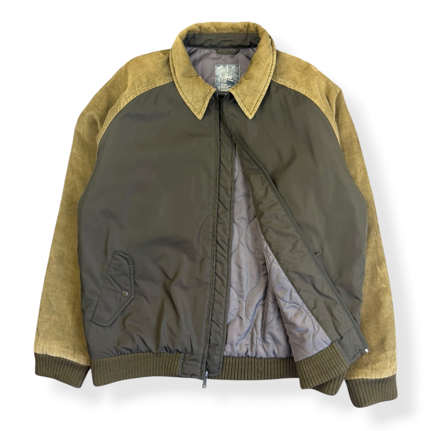 2000's Stussy Corduroy/Nylon Panelled Jacket (M)