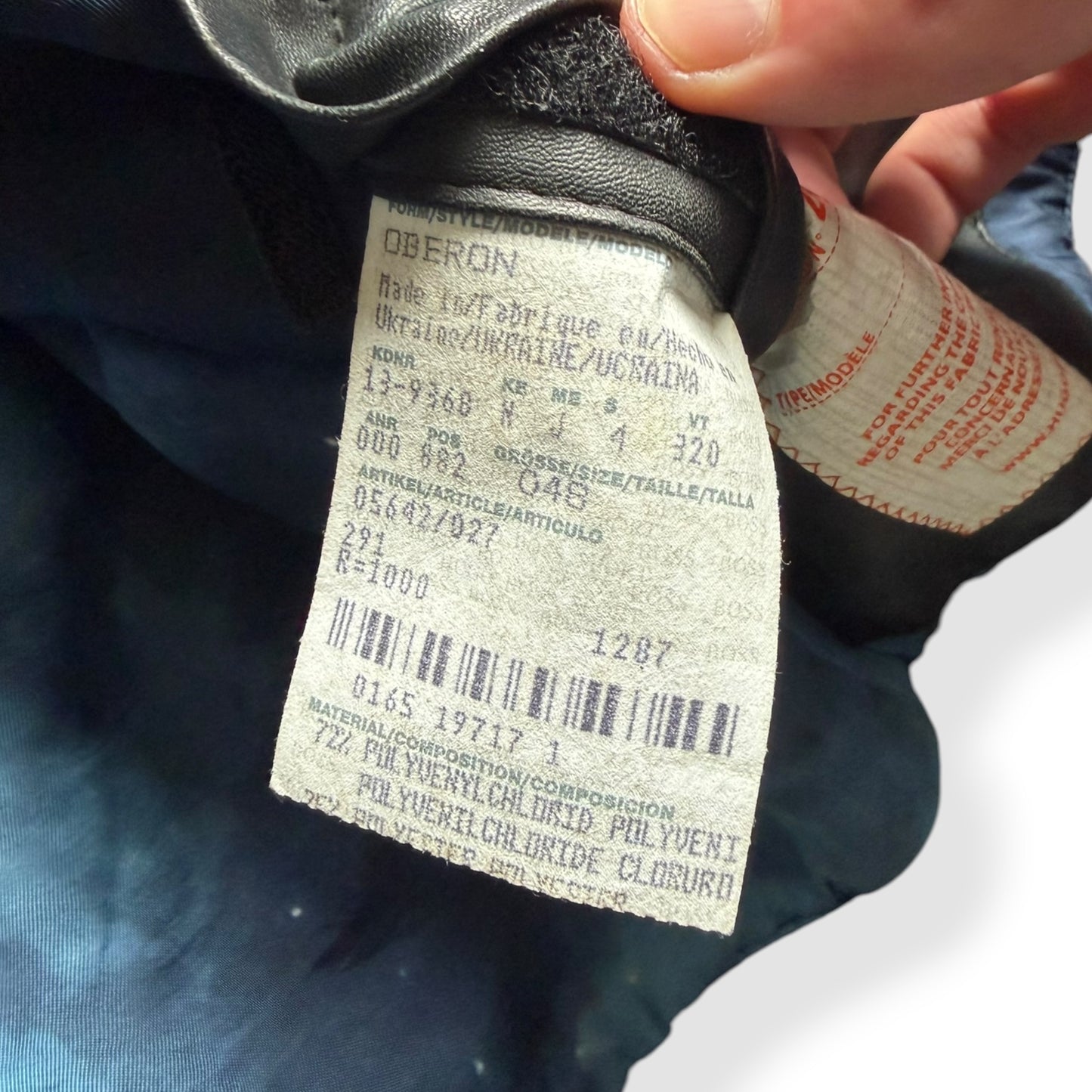 2000's Hugo Boss 'Orange' Multizip Leather Jacket (M)