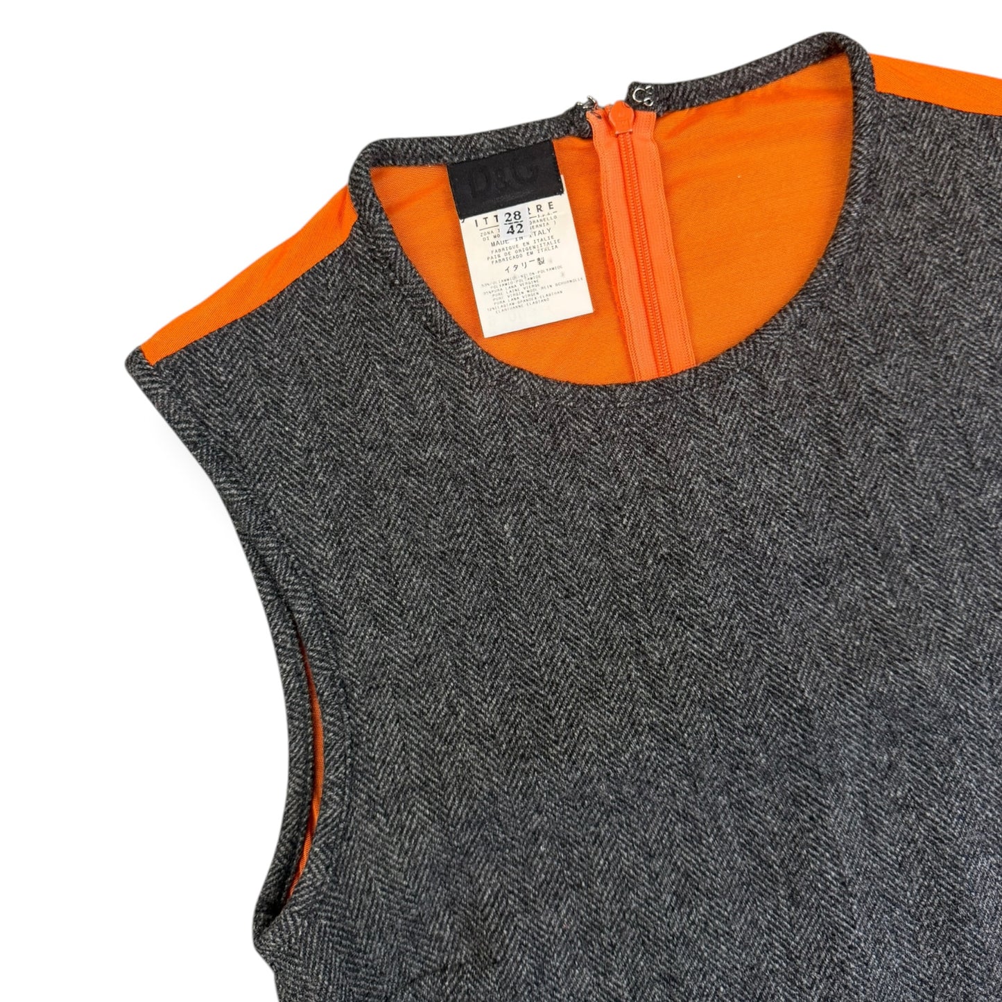 2000's D&G Tweed/Mesh Panelled Vest
