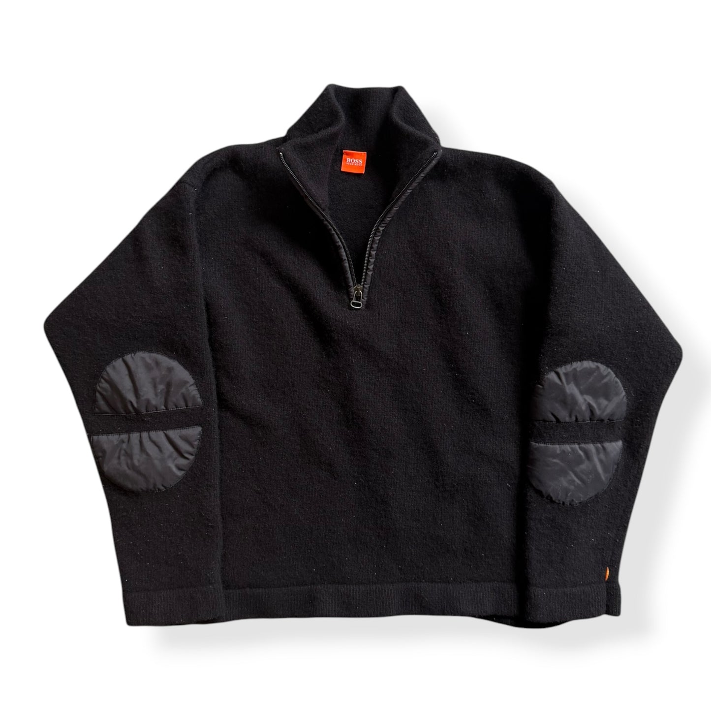 2000's Hugo Boss 'Orange' Padded Elbow 1/4 Zip (S)
