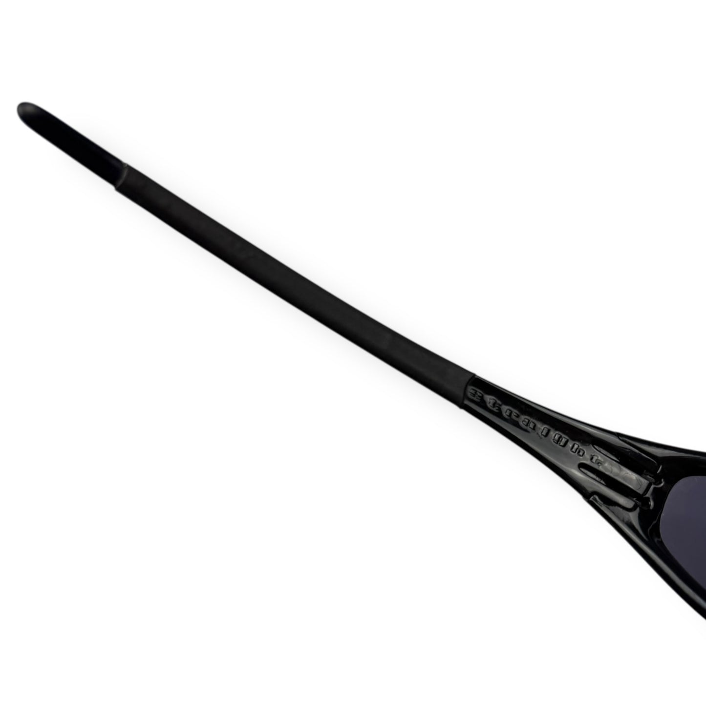 1999 Oakley Straight Jacket Jet Black Emerald Flames/Emerald Lens Sunglasses