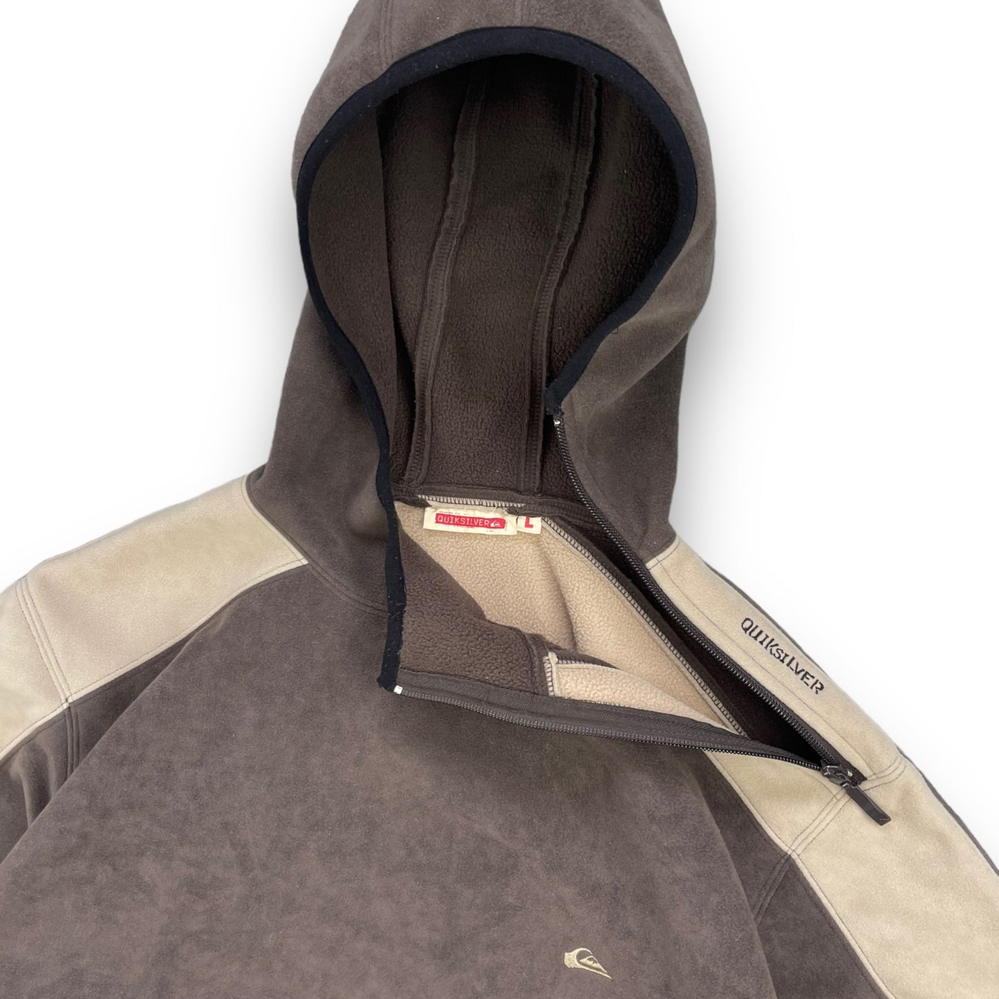 Quiksilver Shoulder Zip Fleece Hoodie (L)