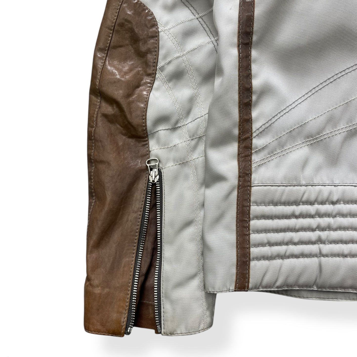 2000's Hugo Boss Lambskin / Ballistic Nylon Jacket (M)