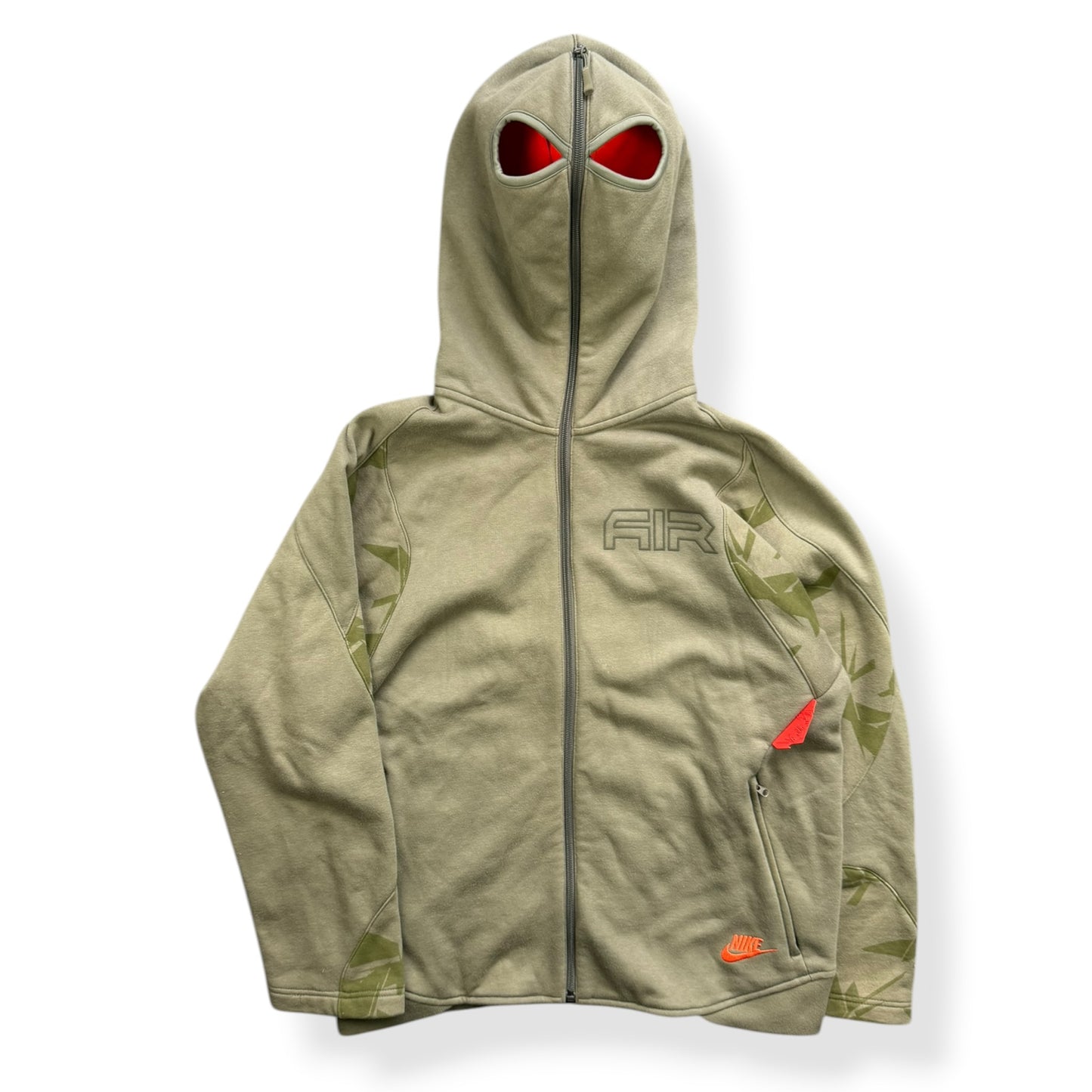 2000's Nike Air Max Full Zip Face Mask Hoodie (M)