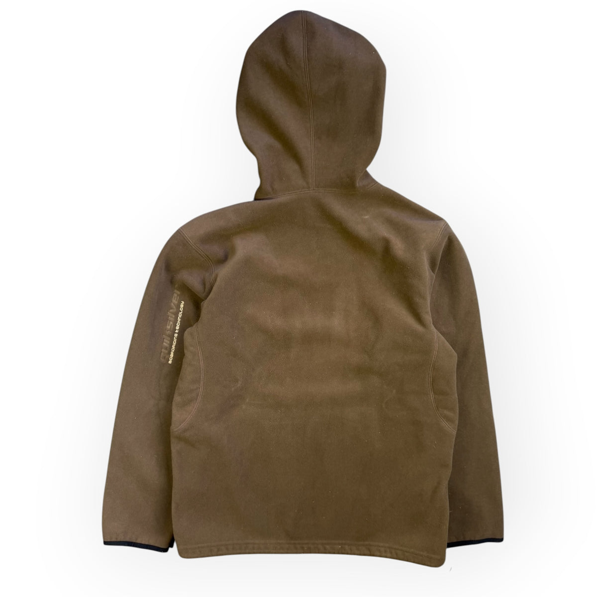 Quiksilver Shoulder Zip Fleece Hoodie Brown (XL)