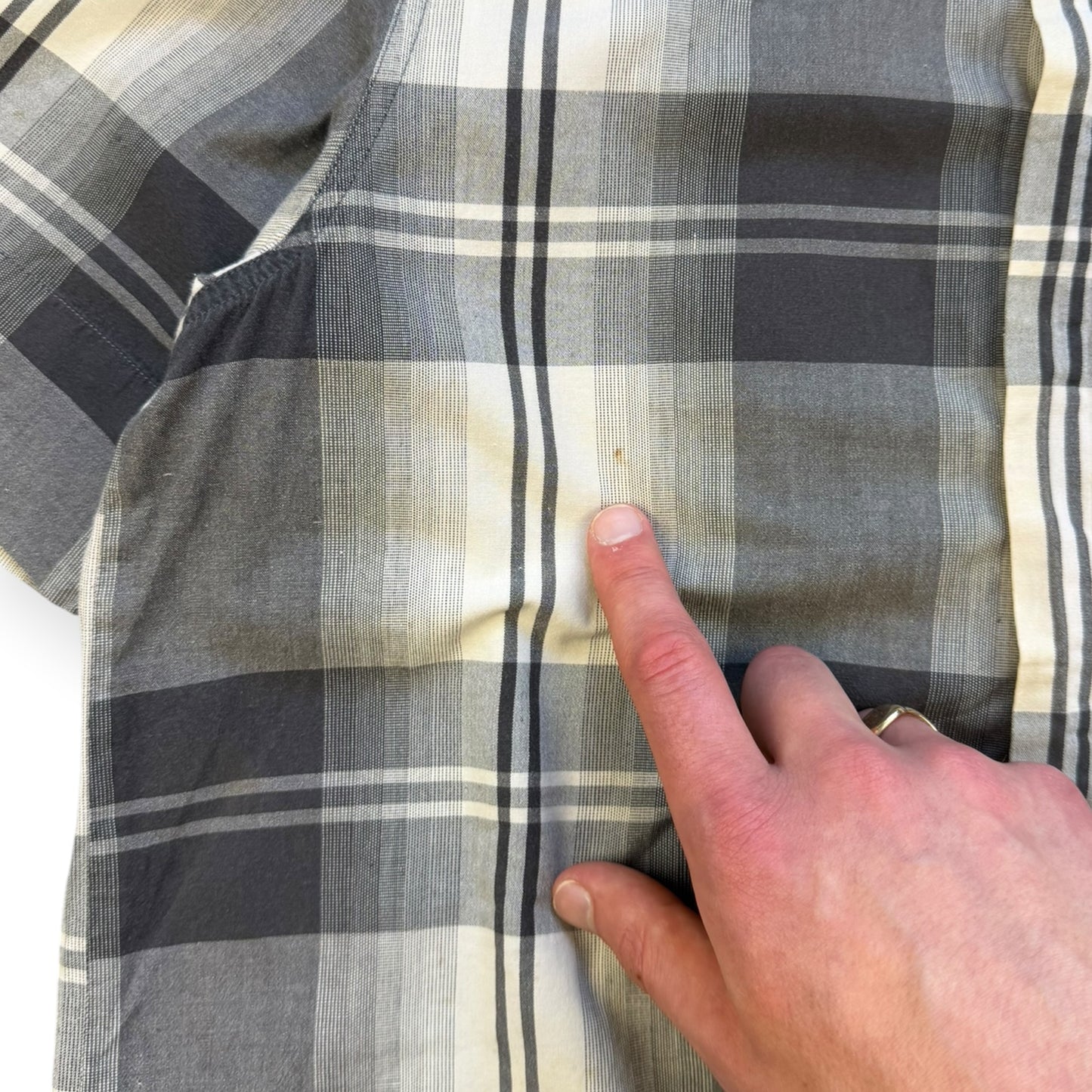 2000's Diesel Plaid 3D Pocket Shirt (M)