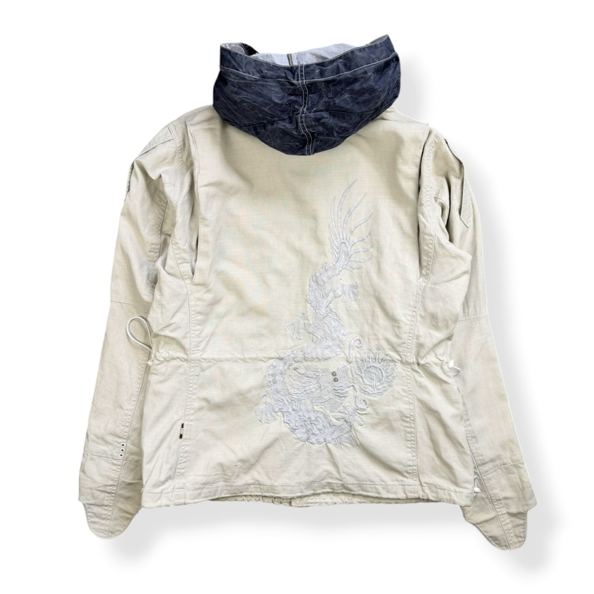 2000's Maharishi Waxed Linen Embroidered Jacket (L)