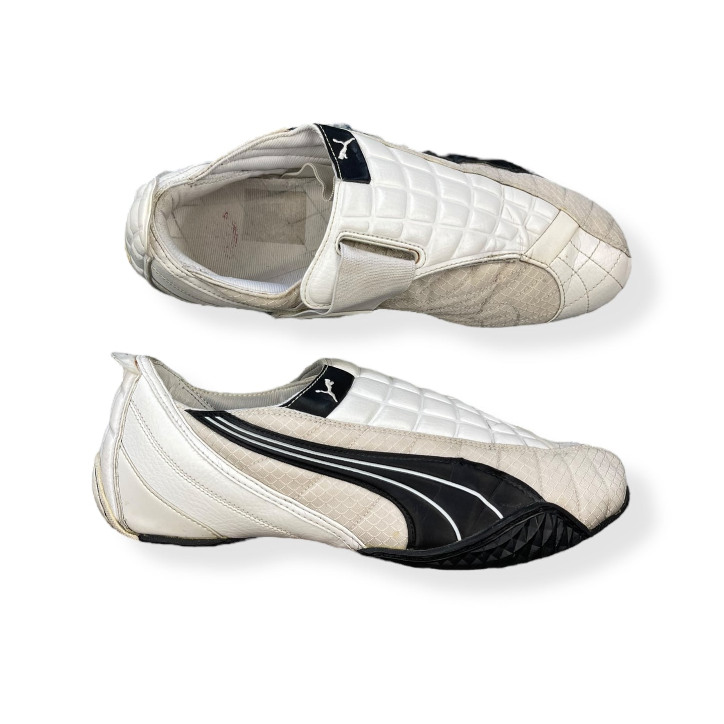 2000's Puma Uke Leather White/Navy (UK8)