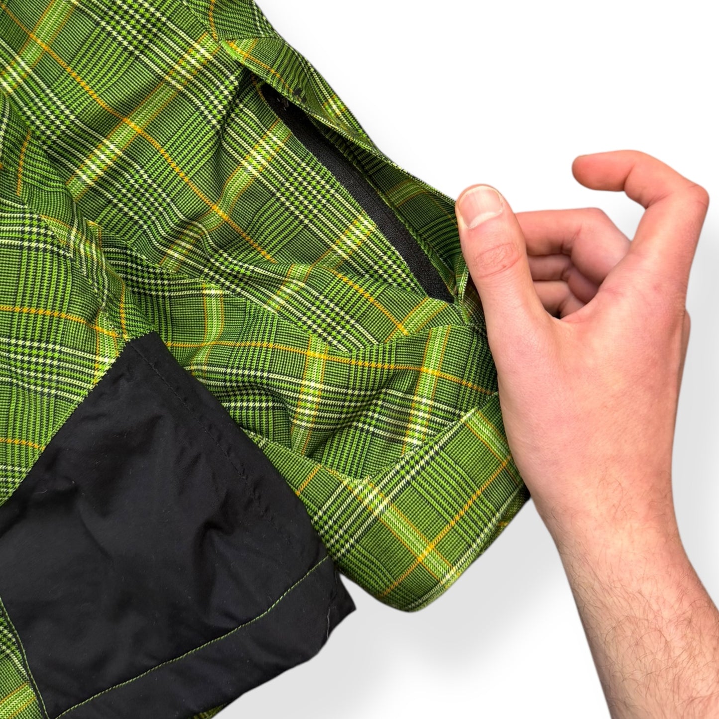 2000's Helly Hansen Plaid Asymmetric Zip Jacket (L)