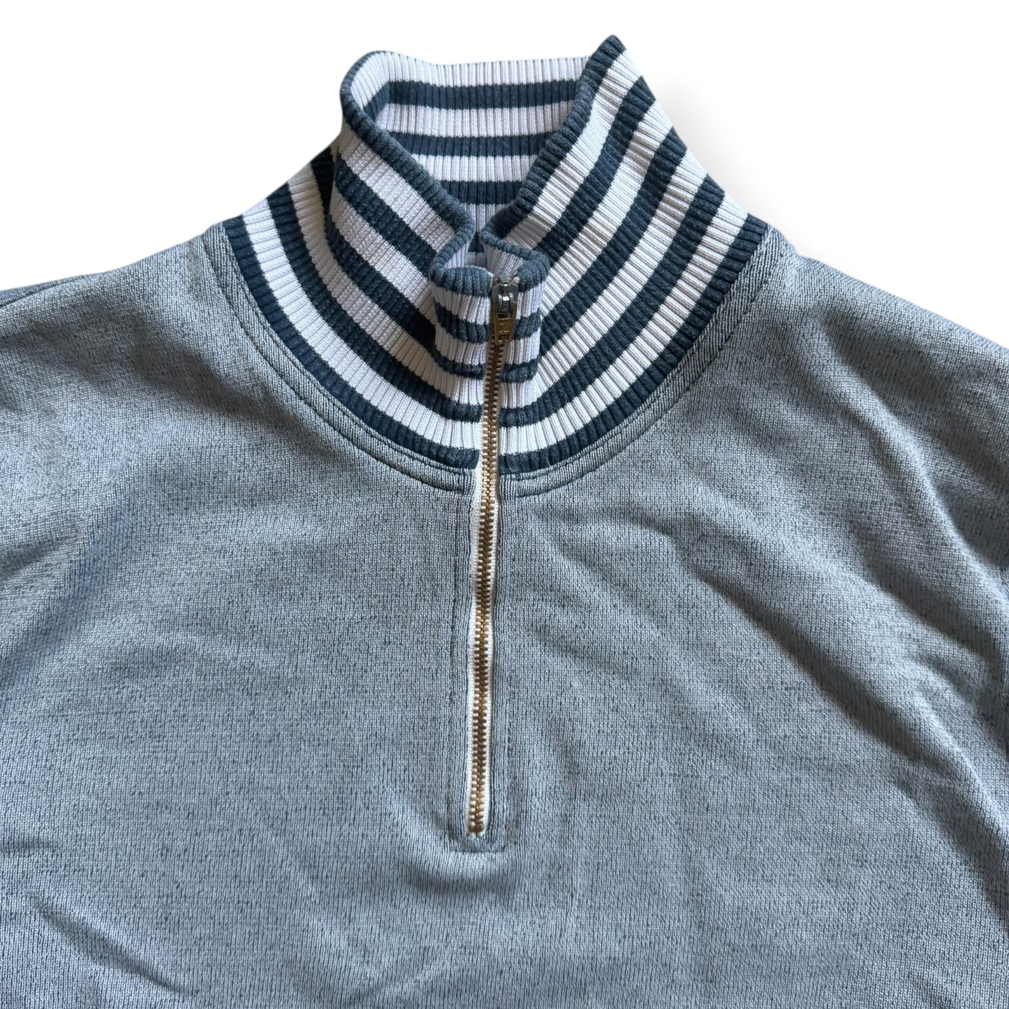 SS2008 Stone Island Denims Striped 1/4 Zip (L)