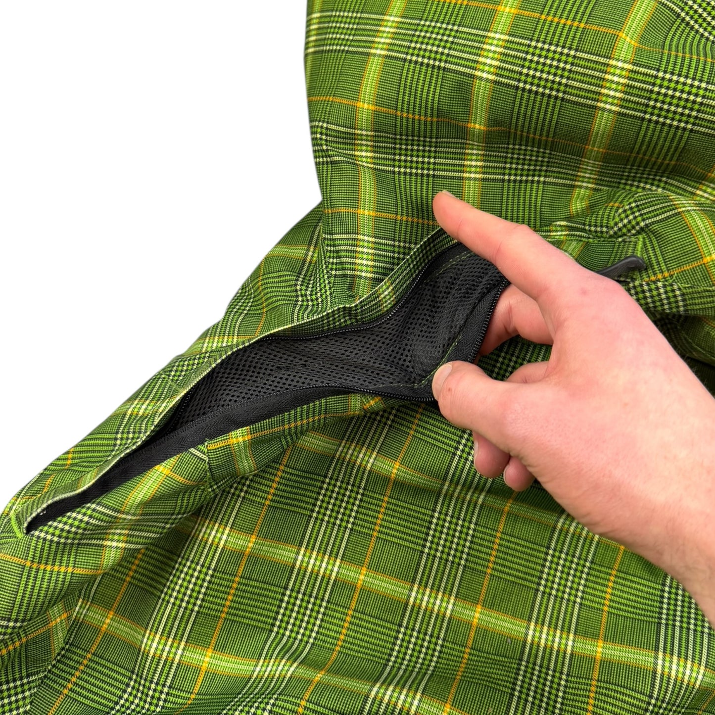 2000's Helly Hansen Plaid Asymmetric Zip Jacket (L)