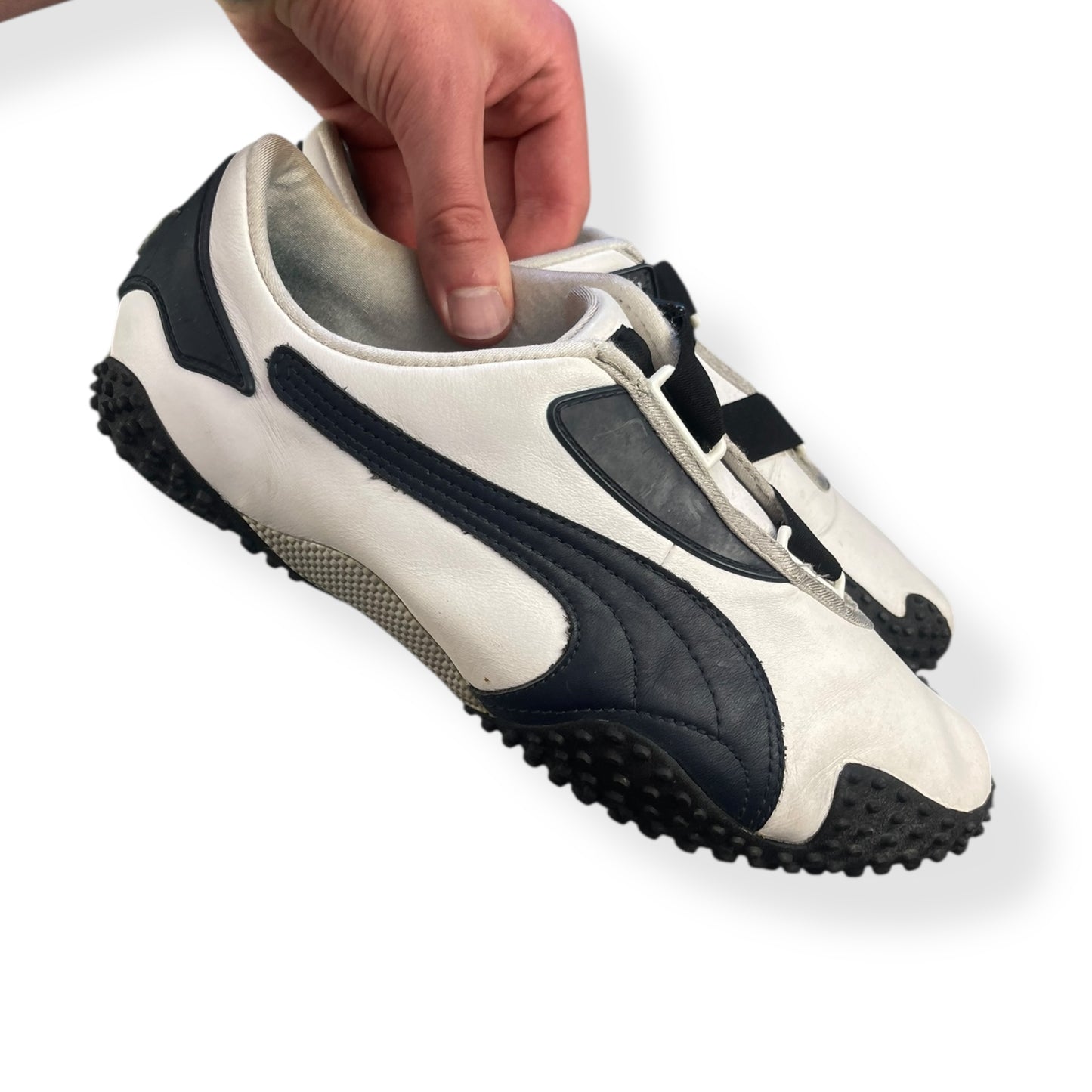 2000's Puma Mostro Leather White/Navy (UK8)