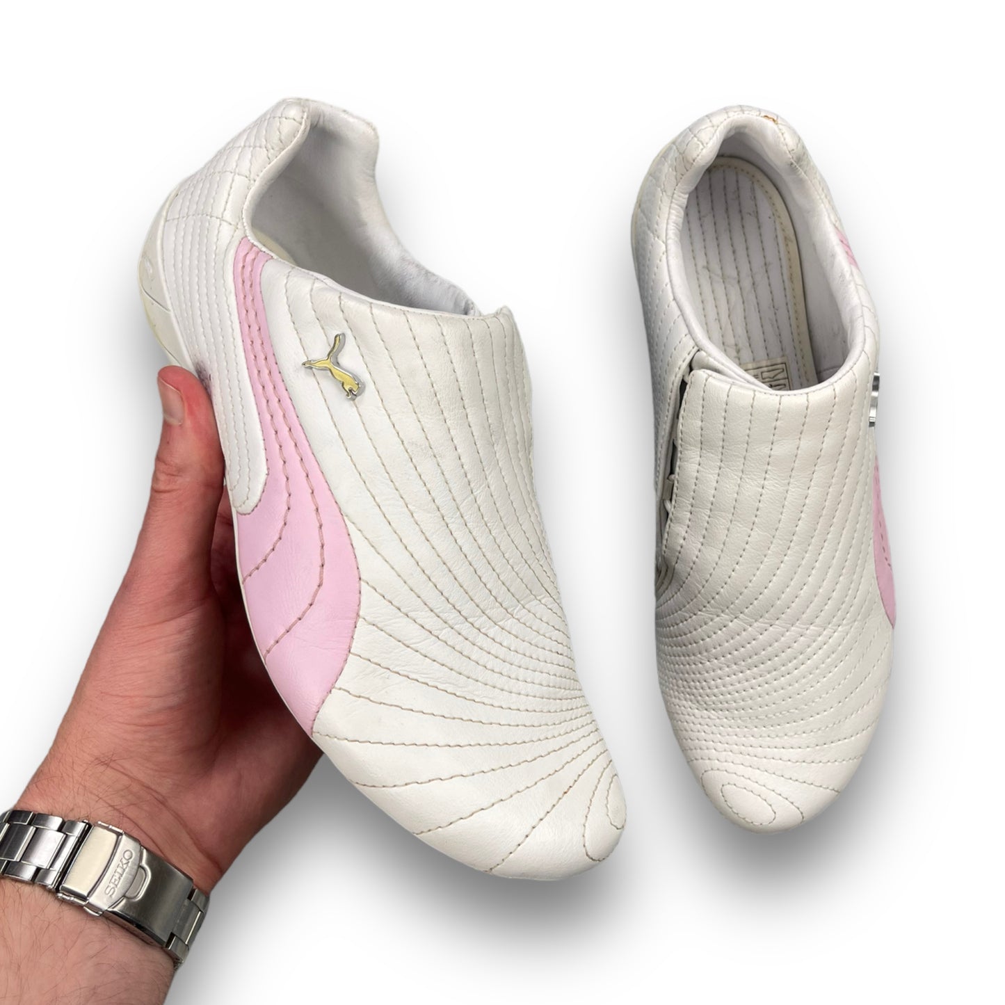 2000's Puma Sokuto White/Pink (UK6)