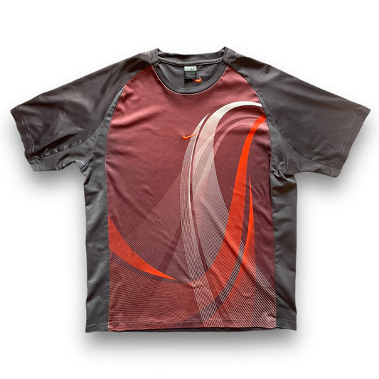 Nike Graphic T-Shirt Brown/Orange (L)