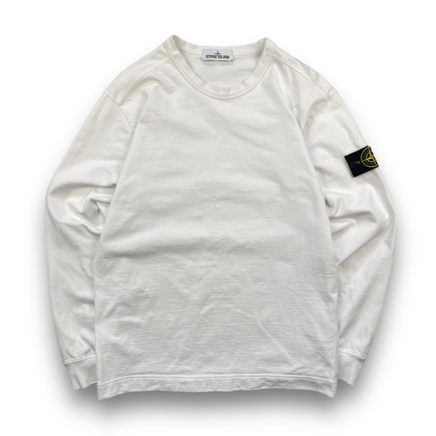 Stone Island White Lightweight Sweatshirt (M)