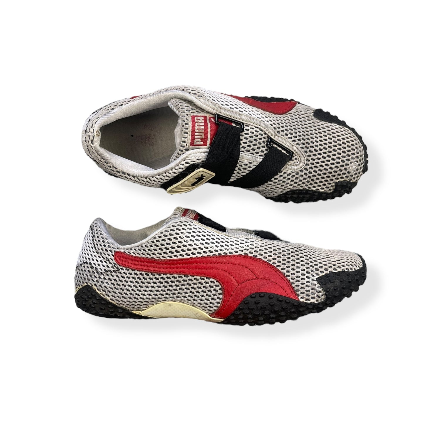 2000's Puma Mostro Mesh Silver/Red/Black (UK8)