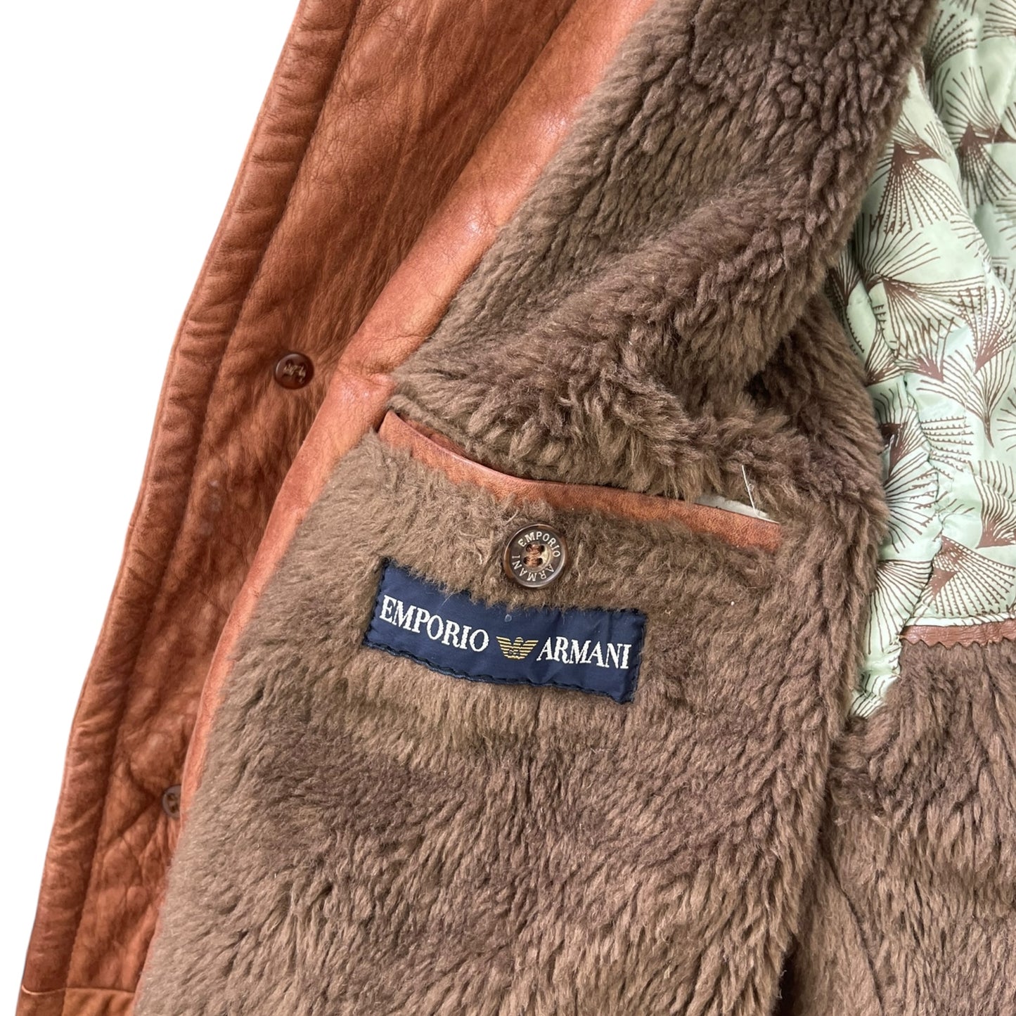1980's Emporio Armani Leather Flight Jacket (L/XL)