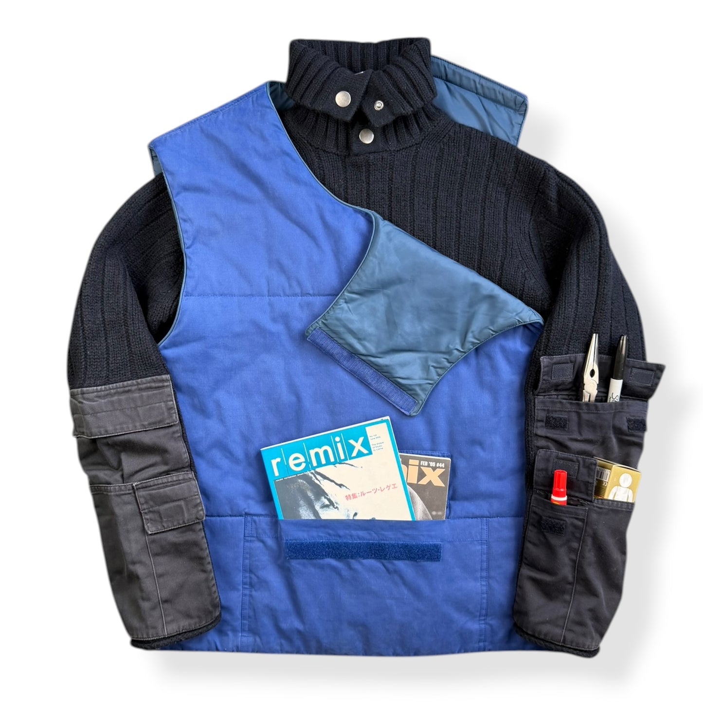 2000's French Connection Cargo Pocket Knit 1/4 Zip (S)